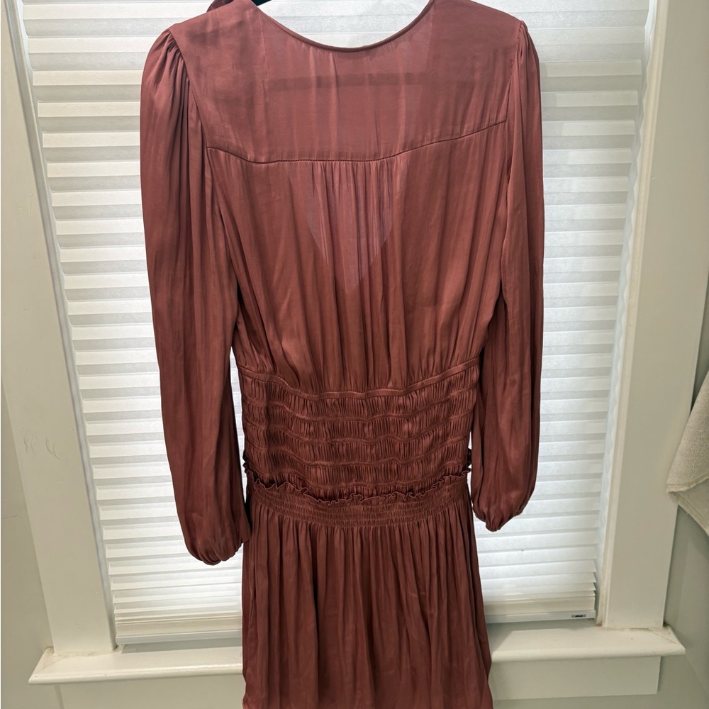 Current Air Dusty Rose Long Sleeve Dress
